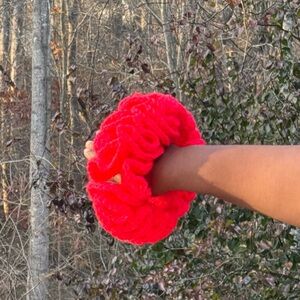 NEW Electric Pink Jumbo Ruffle Headband